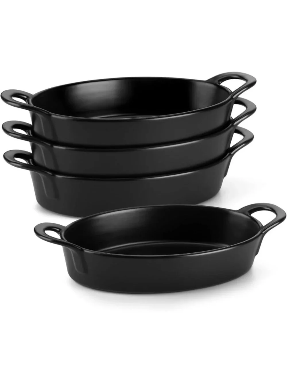 Ceramic Oval Casserole Baking Dishes Set of 4 - 8